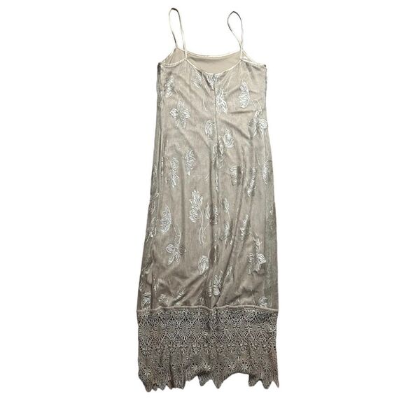 Sue Wong Vintage Champagne Lace Maxi Dress - Picture 8 of 16